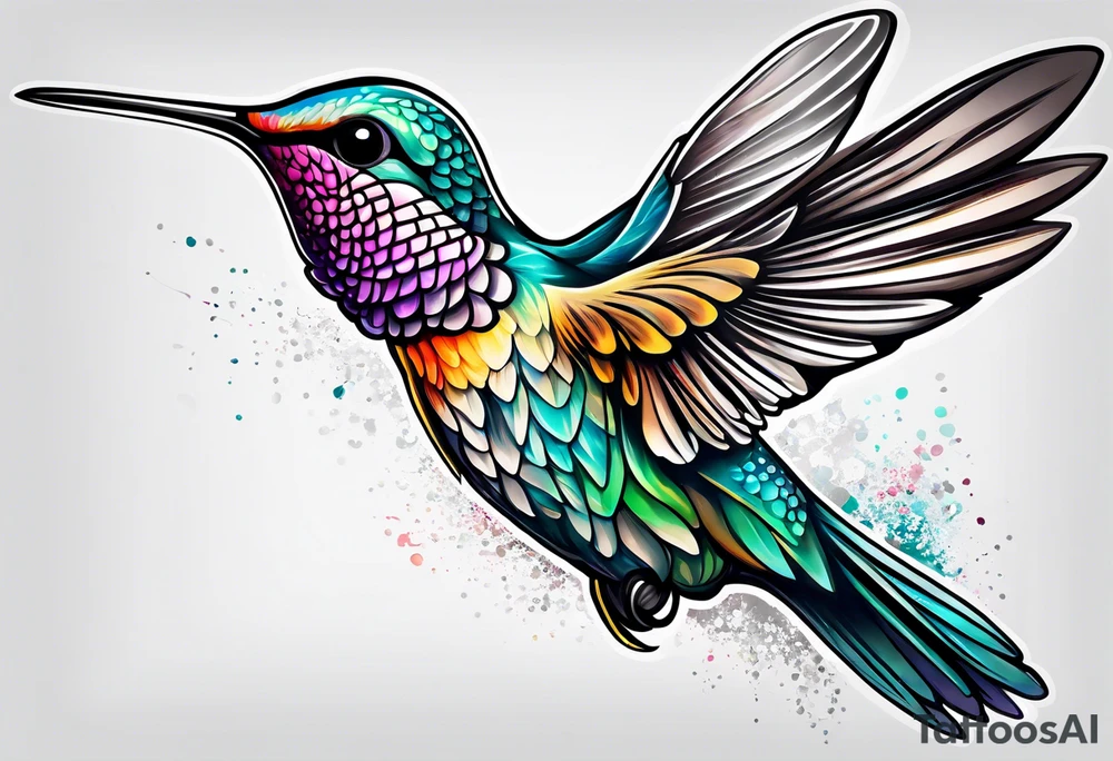 hummingbird tattoo idea