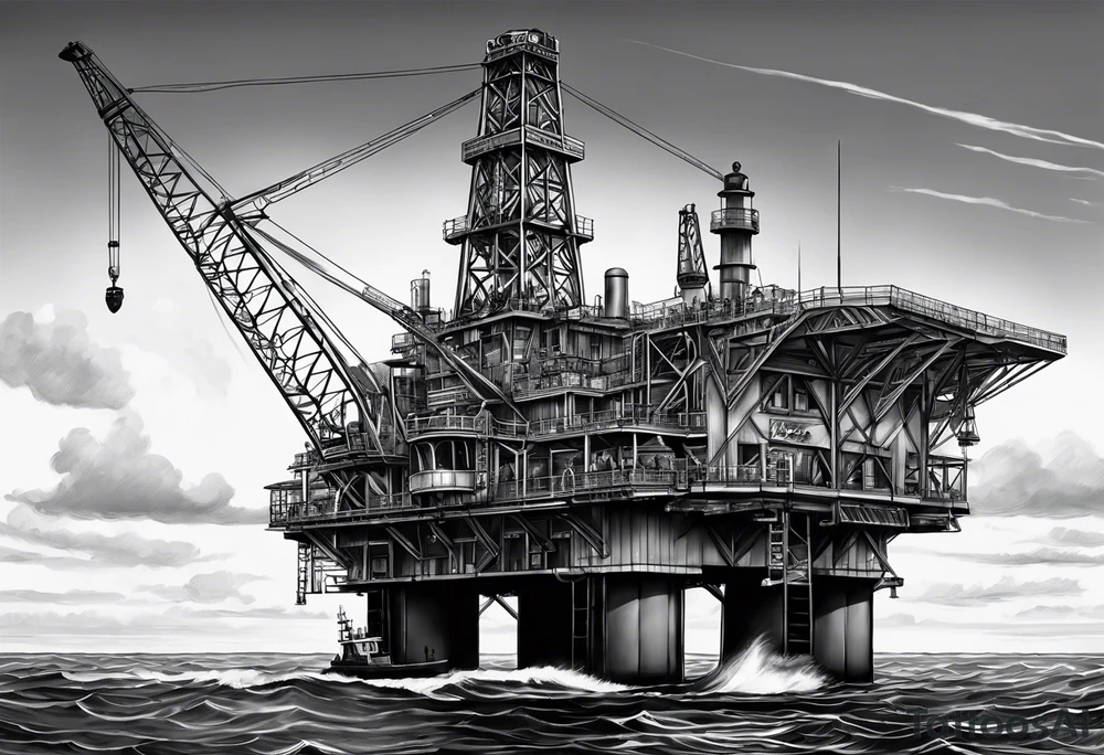 Texas,  oil rig,  Irish tattoo idea