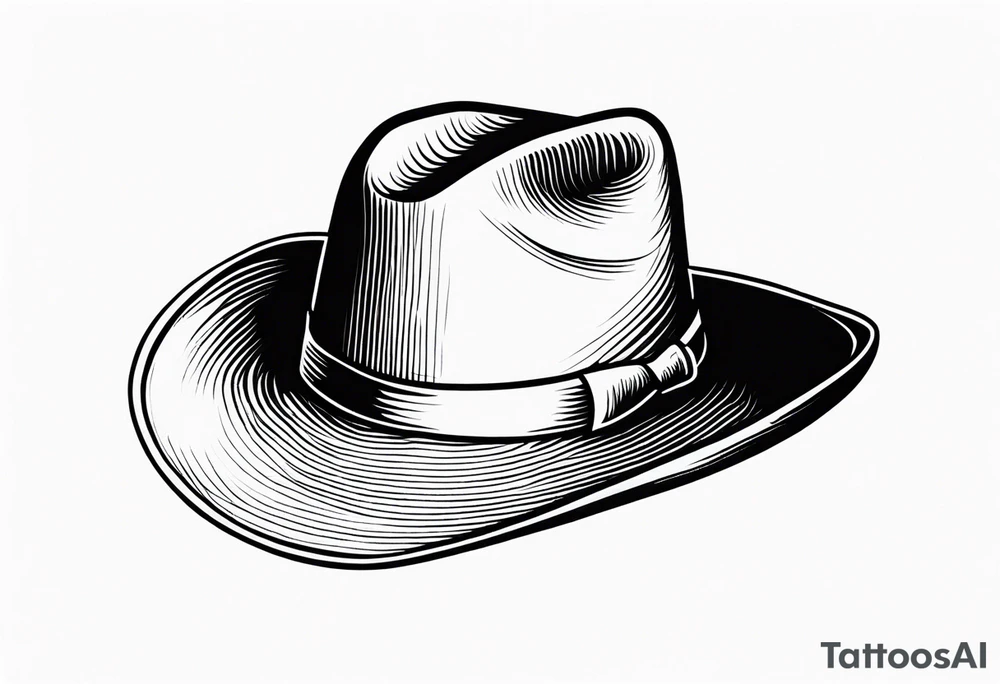 Cowboy hat tattoo idea