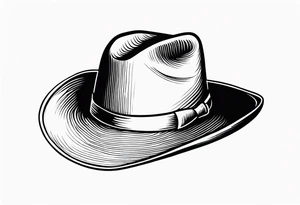 Cowboy hat tattoo idea