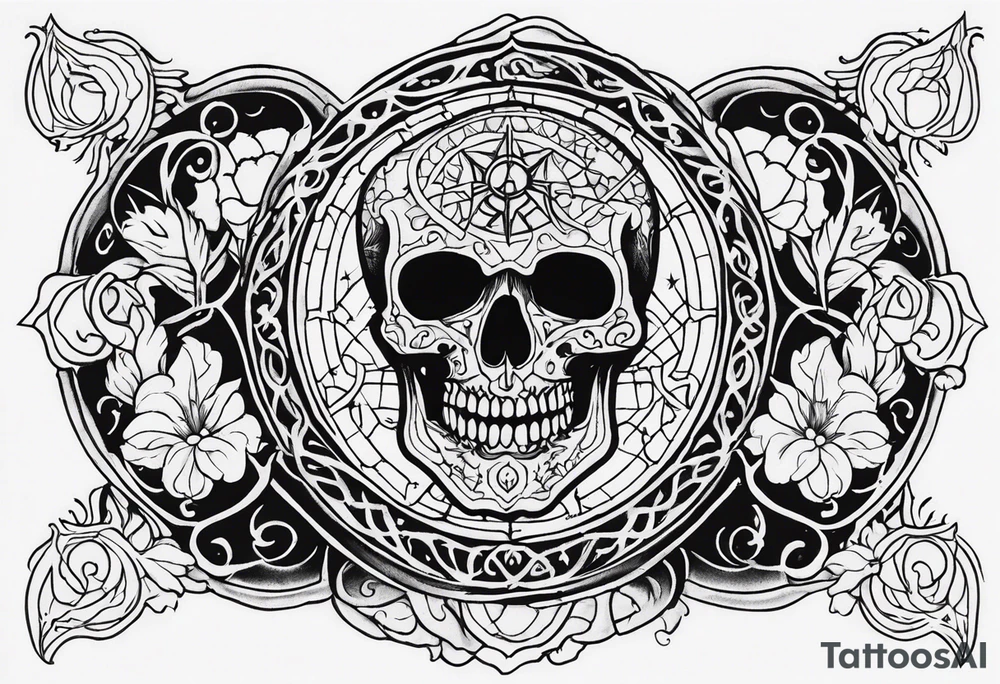 death and beauty, Eldridge horror, astrology tattoo idea