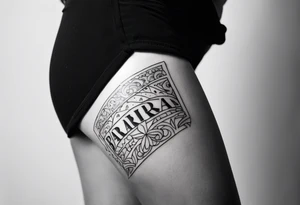 barbara as a sleeve tattoo outside shaded but the inside is clear tattoo idea