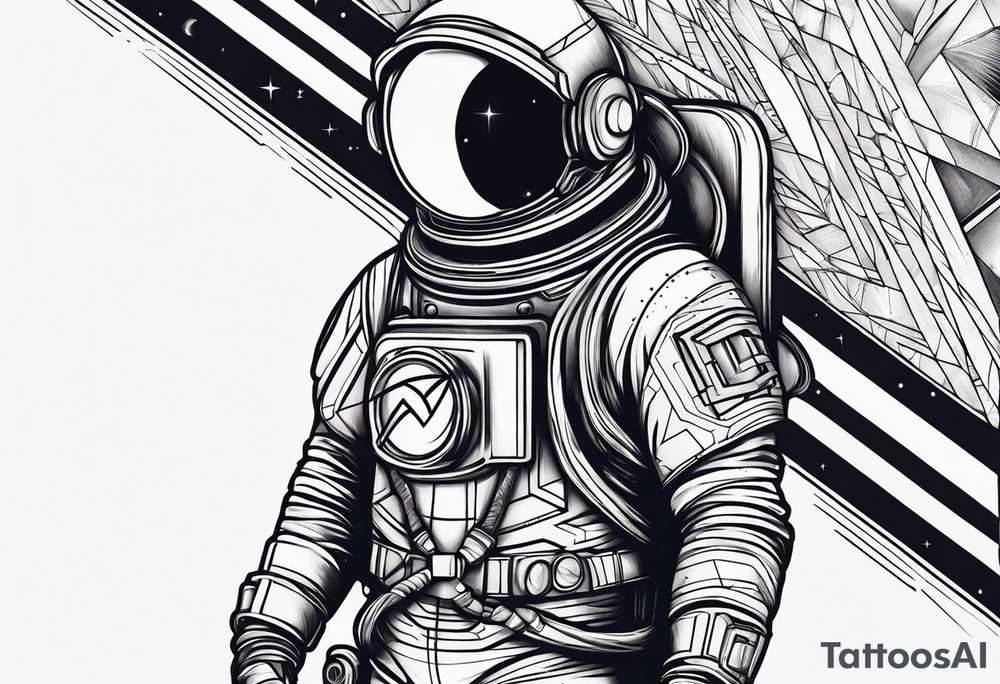 spaceman tattoo idea