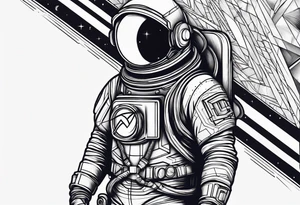 spaceman tattoo idea