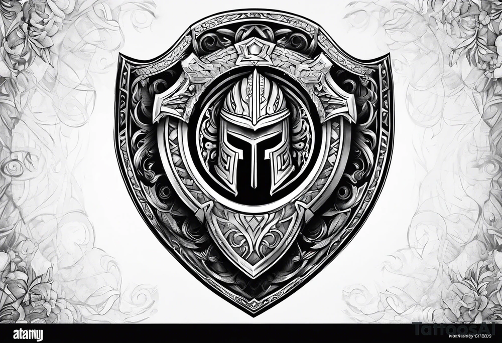 Spartan shield with lambda tattoo idea