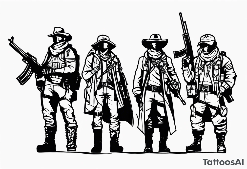 Rangers from Wasteland 3 game. tattoo idea