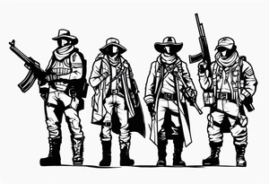 Rangers from Wasteland 3 game. tattoo idea