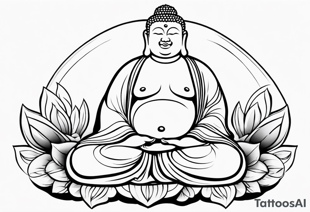 fat Buddha tattoo idea