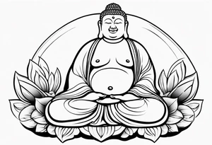 fat Buddha tattoo idea