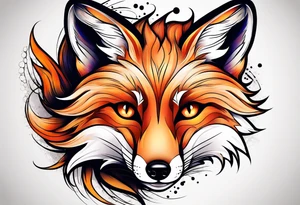 animal fox tattoo idea