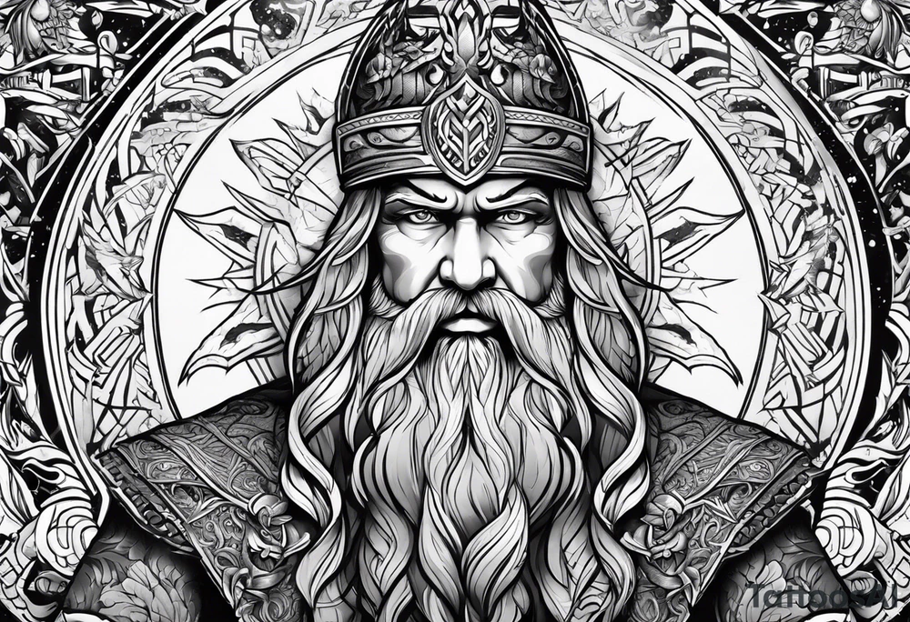 odin nordic tattoo idea