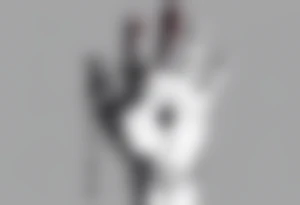 a plain human hand with the palm facing forward. There is a hole in the hand. The hole has blood dripping from it tattoo idea