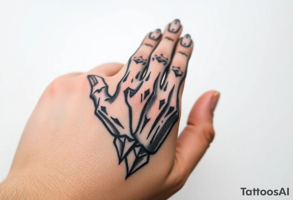 "In God's Hand" dope background tattoo idea