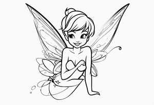 Tinker bell tattoo idea