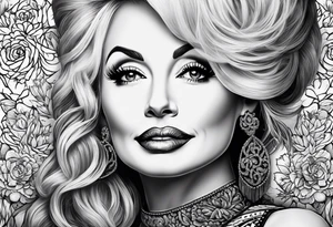Dolly Parton with acorn tattoo idea
