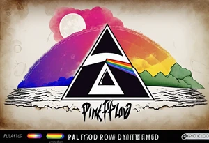 Pink Floyd album cover dark side of the moon. Gay pride tattoo idea