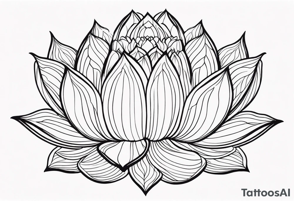 ggloating lotus flowers tattoo idea