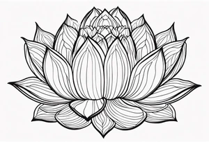 ggloating lotus flowers tattoo idea