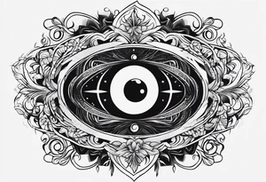black hole tattoo idea