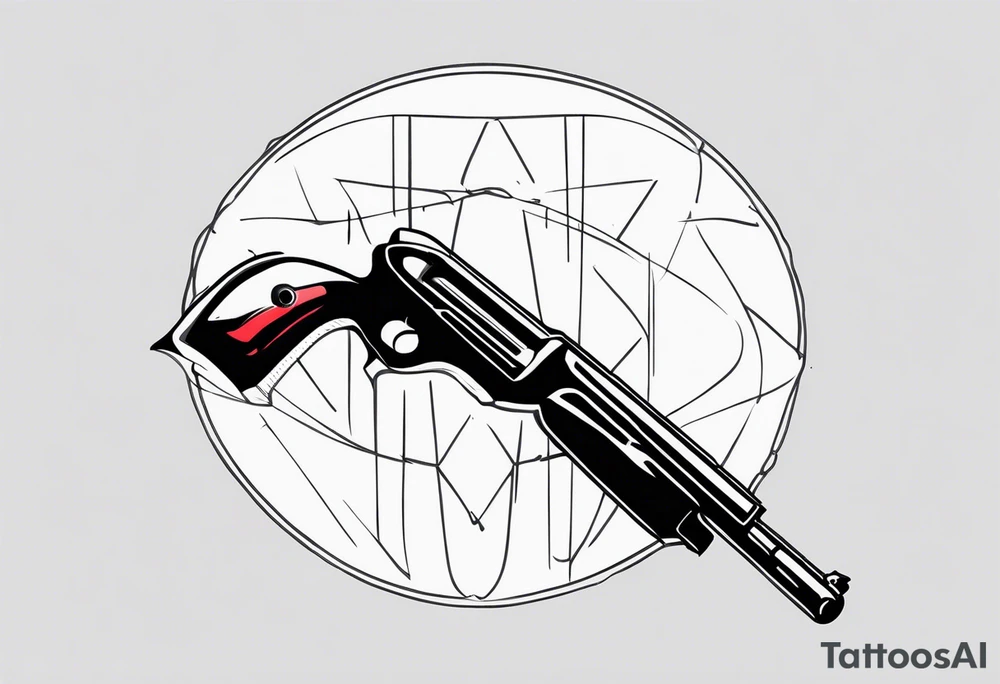 Anonymous with shotgun tattoo idea