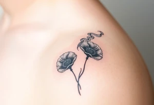 Ryan, Aries, 2 red poppy’s, and smoke tattoo idea