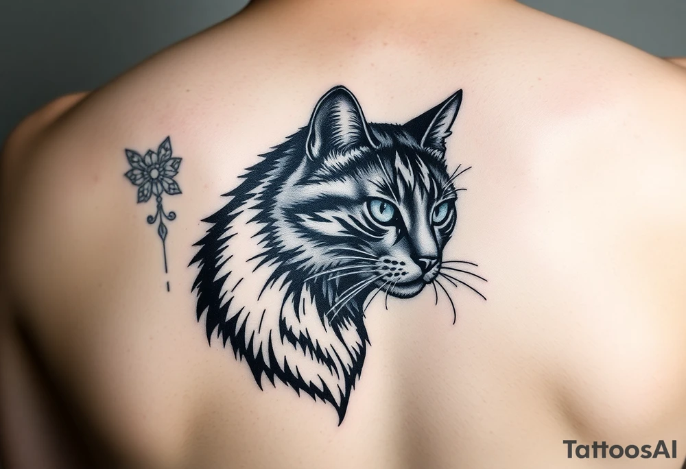 Black Cat tattoo idea