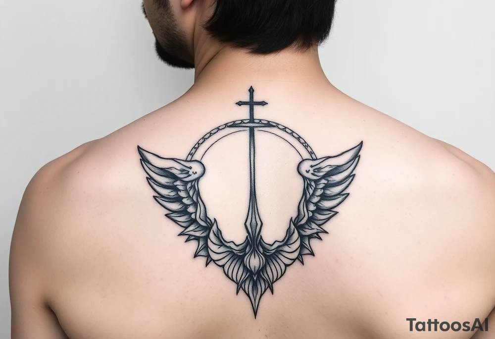 Spiritual tattoo about peace and love tattoo idea