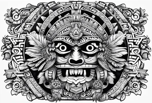 Aztec,  Quetzacoatl, sleeve tattoo idea