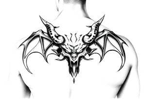 Joshua Esquivel/capricorn/strong and demonic full back  and body tattoo idea