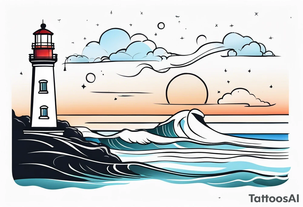 lighthouse tattoo idea