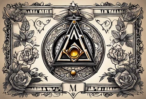 compliance-oriented tattoo calling to action to be part of integrity using compliance and freemasonry discreet symbols tattoo idea