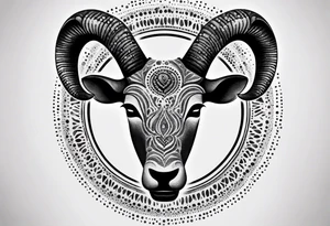 Anonymous with horns tattoo idea