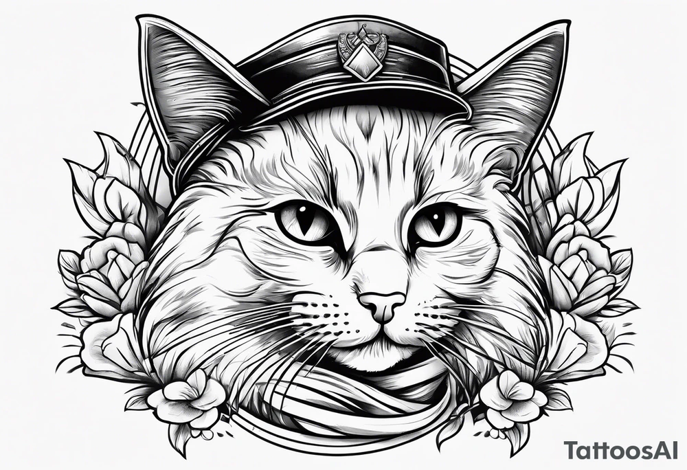 Communist cat tattoo idea