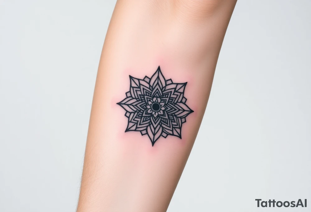 flower of life 3rd eye dmt inspired tattoo tattoo idea