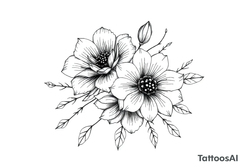 Flowers tattoo idea