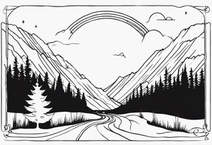 Represent The song “I will follow you into the dark” by Death Cab for Cutie tattoo idea