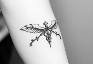 Antique medical tattoo idea