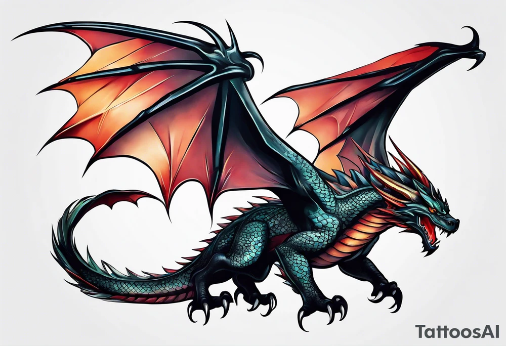 Wyvern tattoo idea