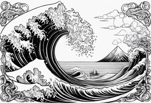Sea mythical sneaks tattoo idea