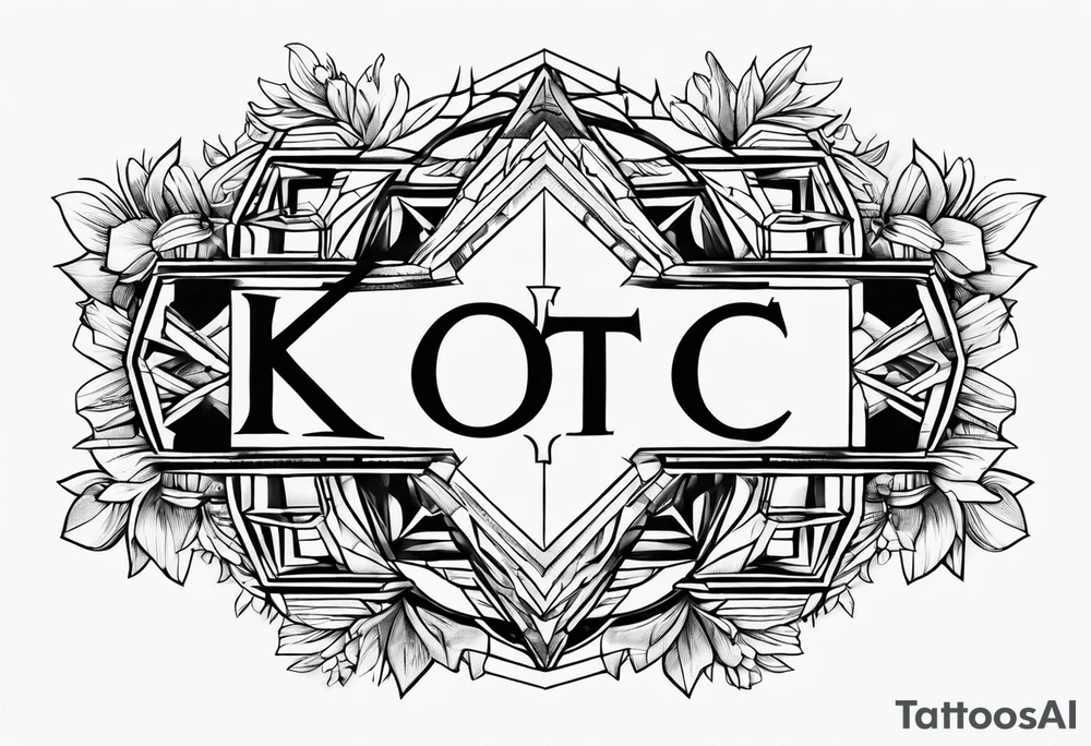 The letters KOTC tattoo idea