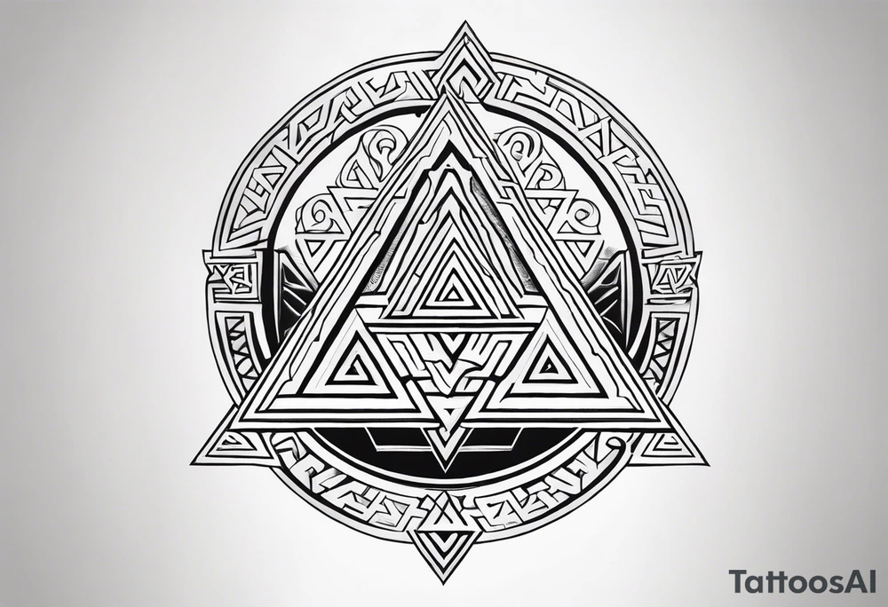 Valhalla valknut tattoo idea