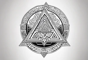 Valhalla valknut tattoo idea