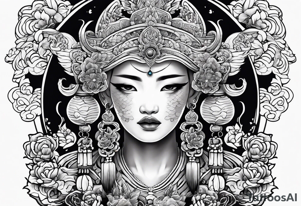 vietnamese bau cua tattoo idea
