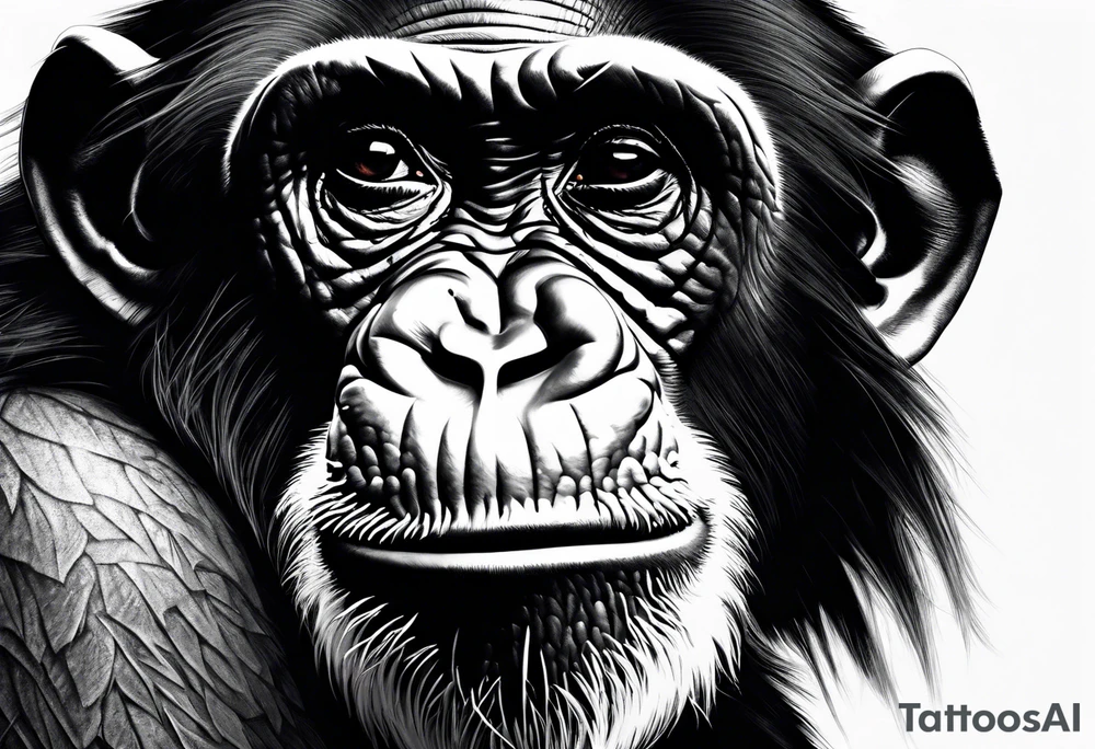 Screaming chimpanzees tattoo idea