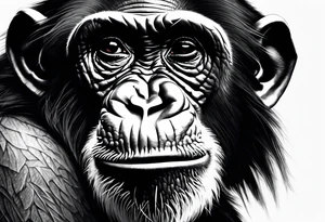Screaming chimpanzees tattoo idea