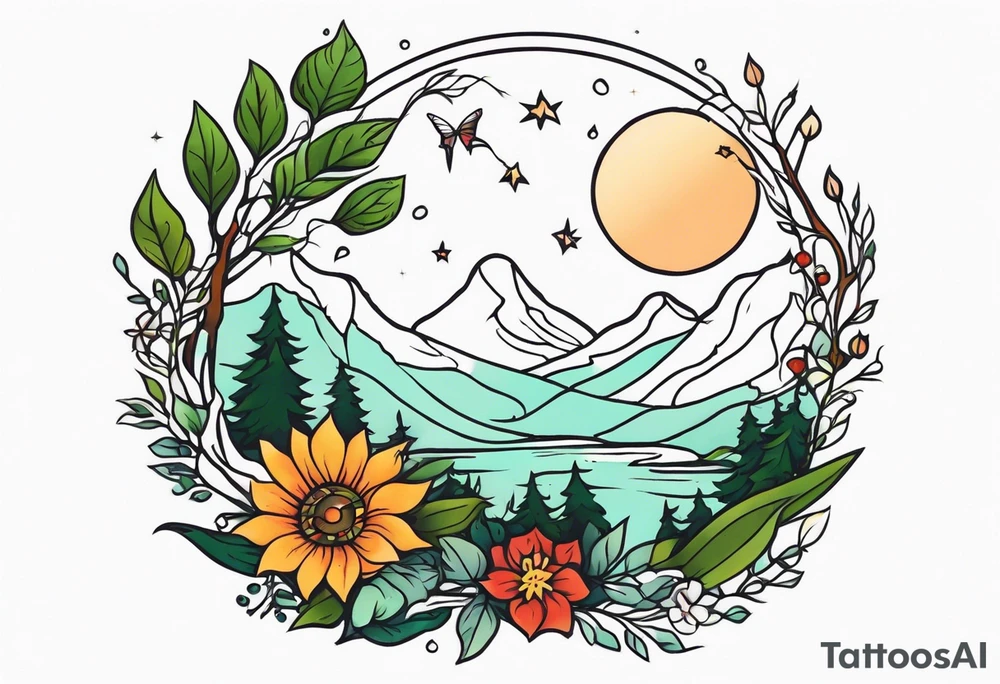 Mother nature tattoo idea