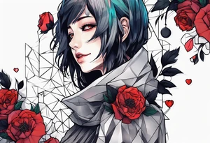 Tokyo ghoul arm sleeve tattoo idea