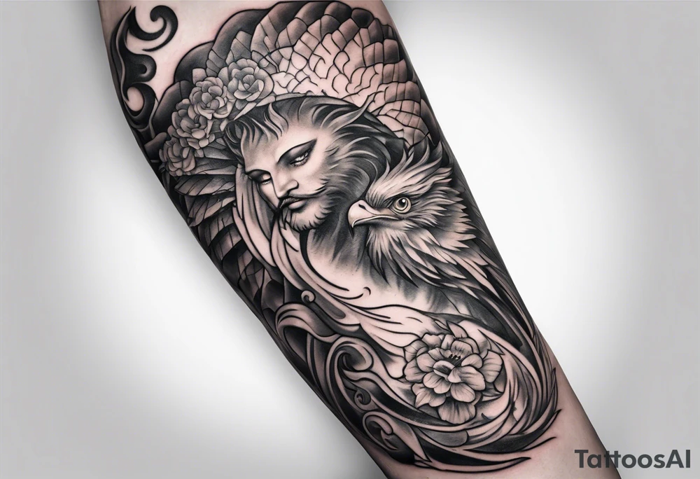 Creation of Adam tattoo idea