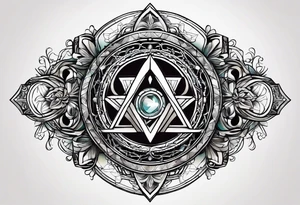 free masonry symbol , rectangle tattoo idea