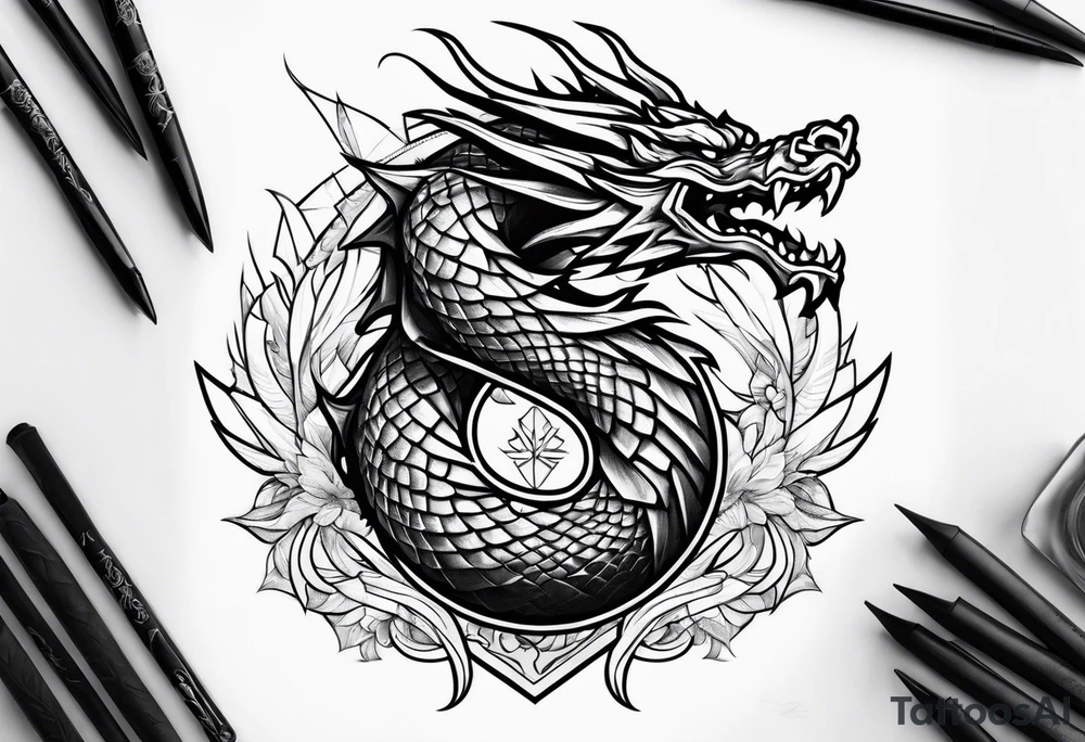 Dragon Ryu tattoo idea
